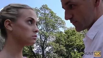 play Hunt4k. schlauer Kerl findet Vorwand, um sich mit einer heißen Blondine zu treffen, die einen Freund hat